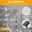 Solar Fairy String Lights Outdoor Decorations Waterproof With 8 Modes-110330897