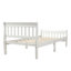 Lit plateforme simple en bois avec tête et pied de lit-1325124577
