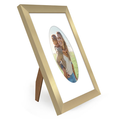 Americanflat Picture Frame With Oval-Shaped Mat - Ideal For Any Room, Living Rooms, Dorm Room