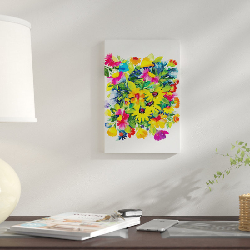 «Late Summers Bouquet», impression sur toile, H 40 po x l 26 po x P 1,5 po, Toile tendue, Pas de tapis