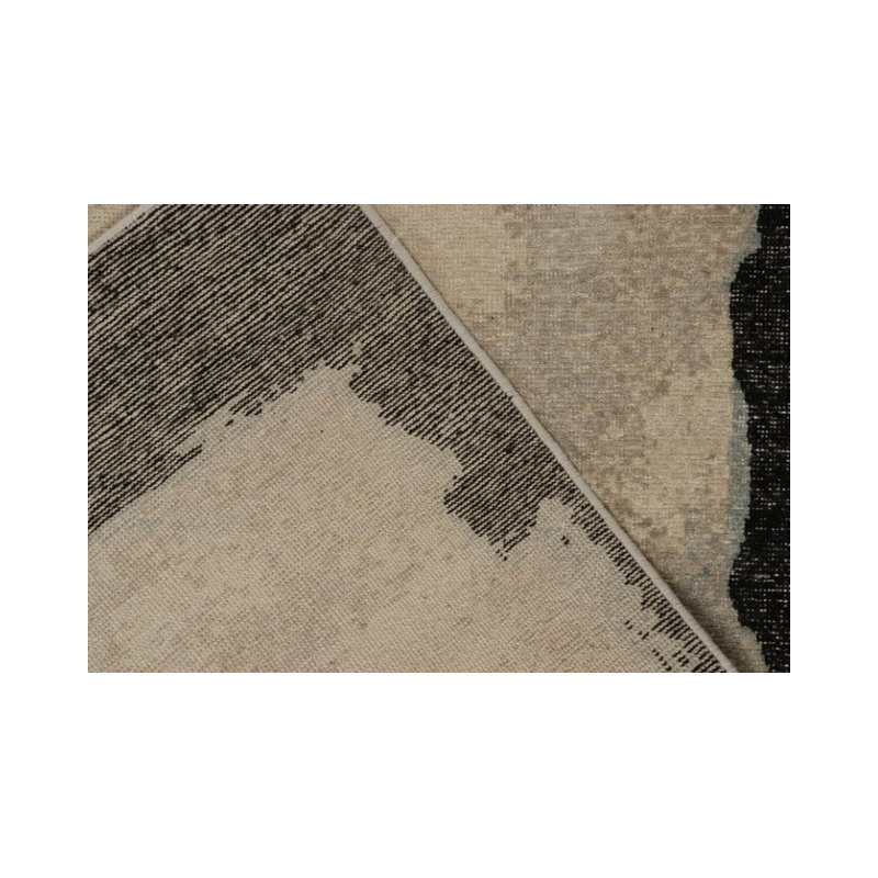 Distressed Homage Hand Knotted Wool Abstract Area Rug, Rectangle 10' x 14'