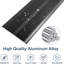 Bande de transition de plancher en aluminium 36 po x 2,4 po - seuil en T pour une différence de hauteur de 1 po