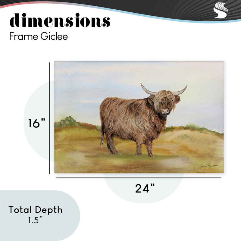 «Farm Animal In Pasture Canvas», conception de Jean Plout, H 16 po x l 24 po
