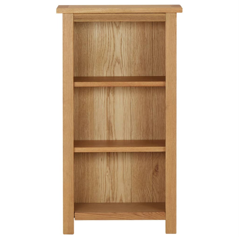 Bookcase Solid Oak Wood, Brown, (7 Shelves) 79" H x 35" W x 9" D