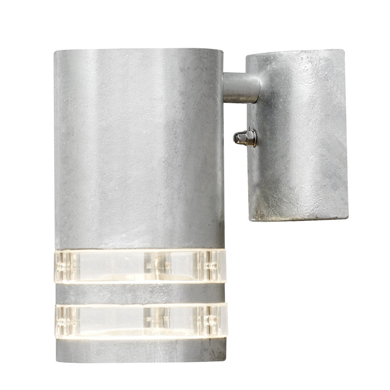 Modena 15.5cm H Outdoor Armed Sconce, RAW Galvanised Steel