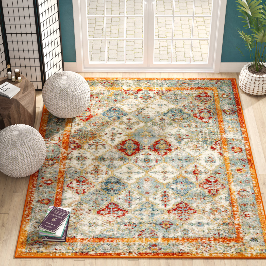 Walmoor Oriental Indoor Rug Bungalow Rose Rug 