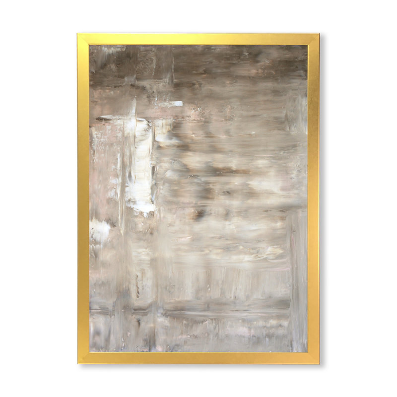 Art moderne gris et bleu II 2FDP47799, H 36 po x l 24 po x P 1 po, Cadre doré
