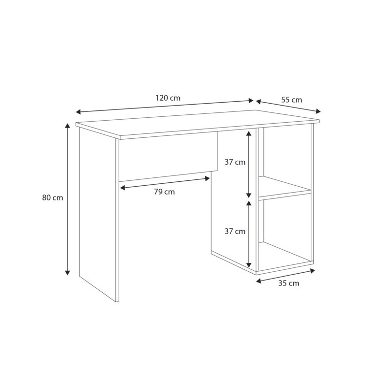 Computer Desk, Grey