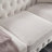 Chesterfield Sofa Beige Linen Fabric