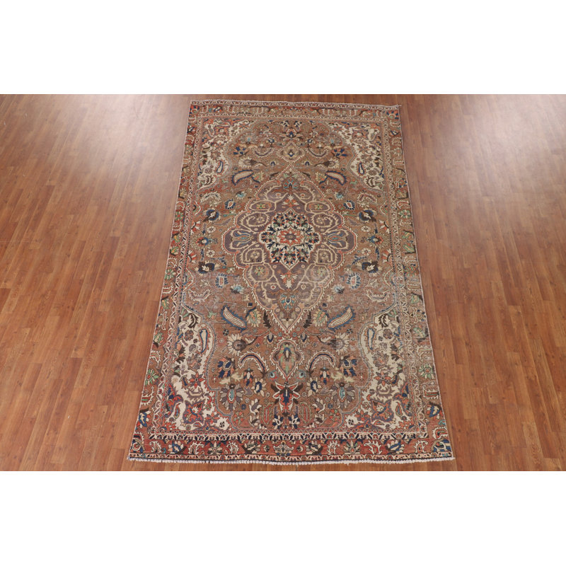 Tapis floral rétro 6 x 11