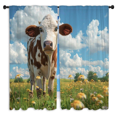 Paire de rideaux obscurcissant en polyester Jazion