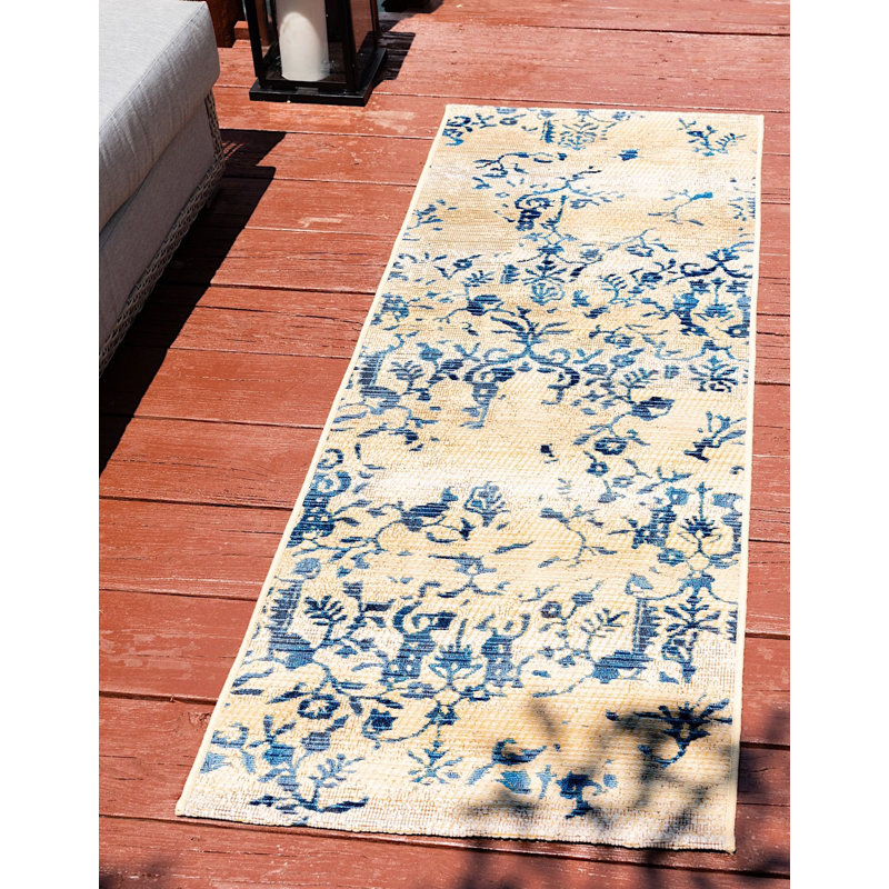 Tapis de véranda d'extérieur couleur bambou, Tapis de couloir 2 pi x 6 pi