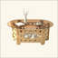 Table basse ovale