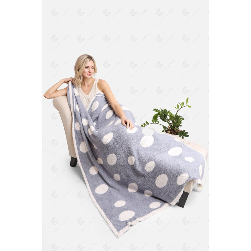 Leopard Pattern Luxury Soft Throw Blanket, Blue
