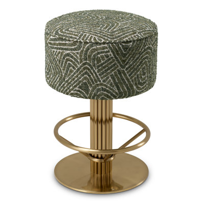 Carleton Upholstered Bar Stool with Metal Frame