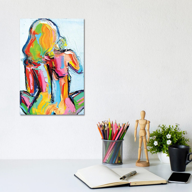 Femme by Aja Trier - Wrapped Canvas Painting, 30.48cm H x 20.32cm W