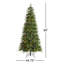 Sapin de Noël vert Aldred-1684586859