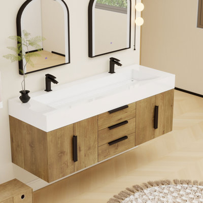 58.5'' Double Bathroom Vanity Base Only