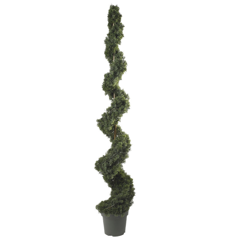 Topiaire de cèdre artificiel en pot, H 72 po