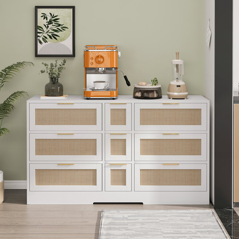 Cabinets, White/Natural