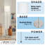 Lampe sur pied traditionnelle 56,5 po Panig-34507112-34507119
