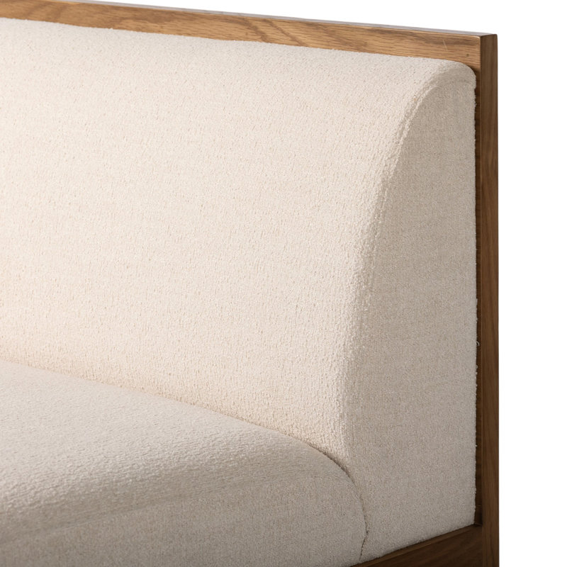 Priscilla Dining Bench-49"-Crypton Wayfarer Snow, 32" H x 38.5" W x 26.5" D