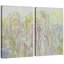 «Pastel Abstract Garden Art», photos de salon, impression sur toile encadrée-836920587-836920597