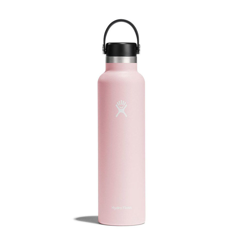 Hydro Flask Standard Mouth Vacuum Insulation Water Bottle, 24oz, Trillium Pink