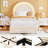 Twin Upholstered LED Bed Frame with Storage Drawer & Rainbow Headboard for Kids-1384657552