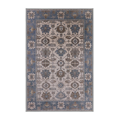 Tapis oriental bleu / beige / brun Arman