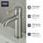 Essence New Single Hole Bathroom Faucet with Drain Assembly-18944091