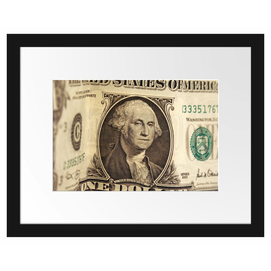 Dollar Banknote Gerahmter Fotodruck Poster