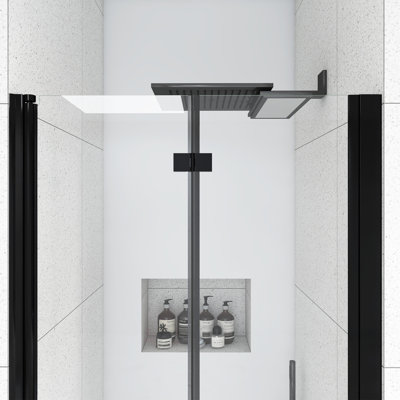 34 In. W X 72 In. H Bifold Framed Shower Door