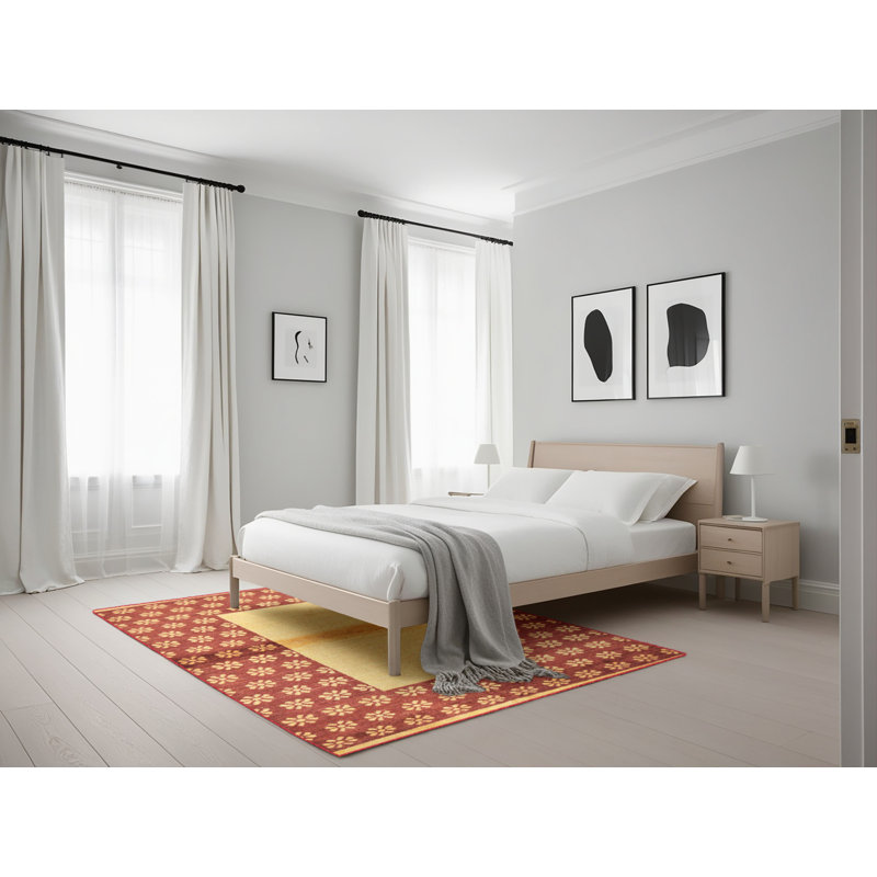 Tapis abstrait moderne 161, Rectangle 5 pi x 7 pi