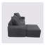 Canapé modulaire convertible convertible en microfibre-333597364