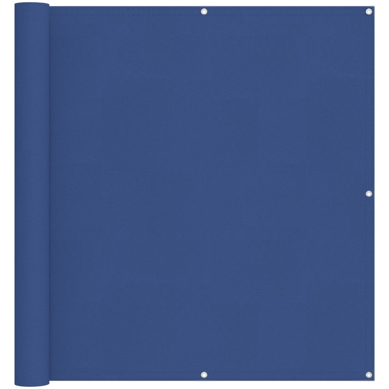 Vidaxl Balcony Screen Oxford Fabric Outdoor Privacy Garden Terrace Durable, Blue, 110cm H x 300cm W