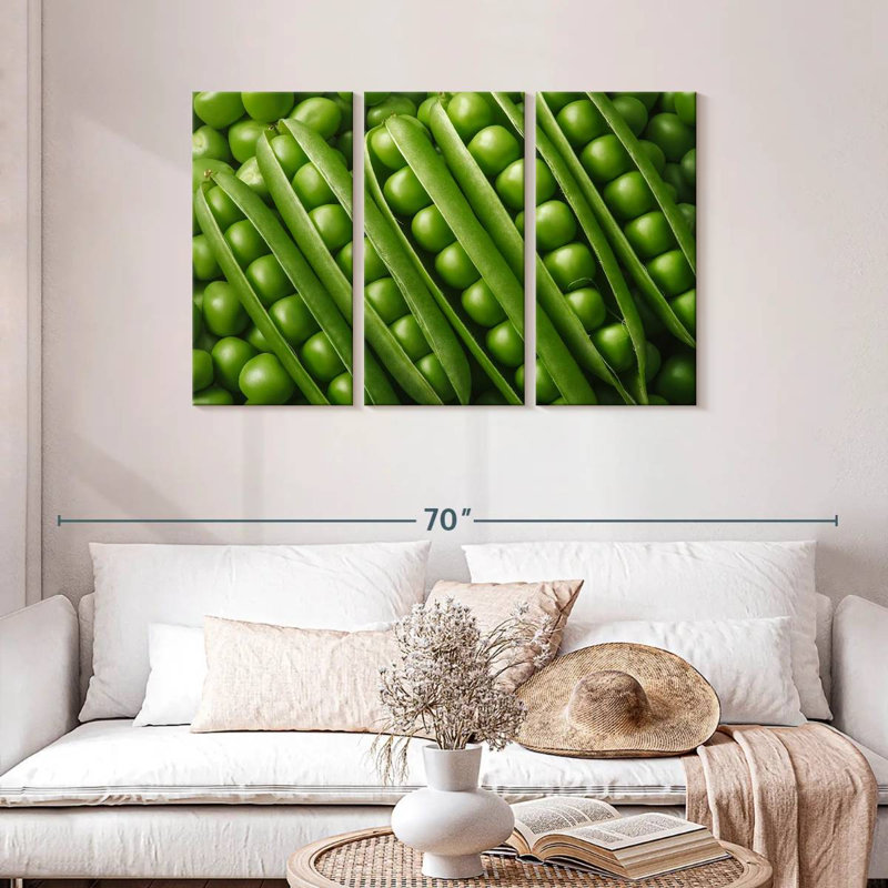 Yarlin Peas, 28" H x 45" W