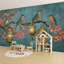 Papier peint auto-adhésif Twilight Chinoiserie Garden Glowing Cherry Blossoms-736265824