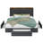 Modern Upholstered Bed With Charging Station & Storage Drawers, Velvet Wingback Headboard,Queen/Full/King Size-2091463790-2091463781