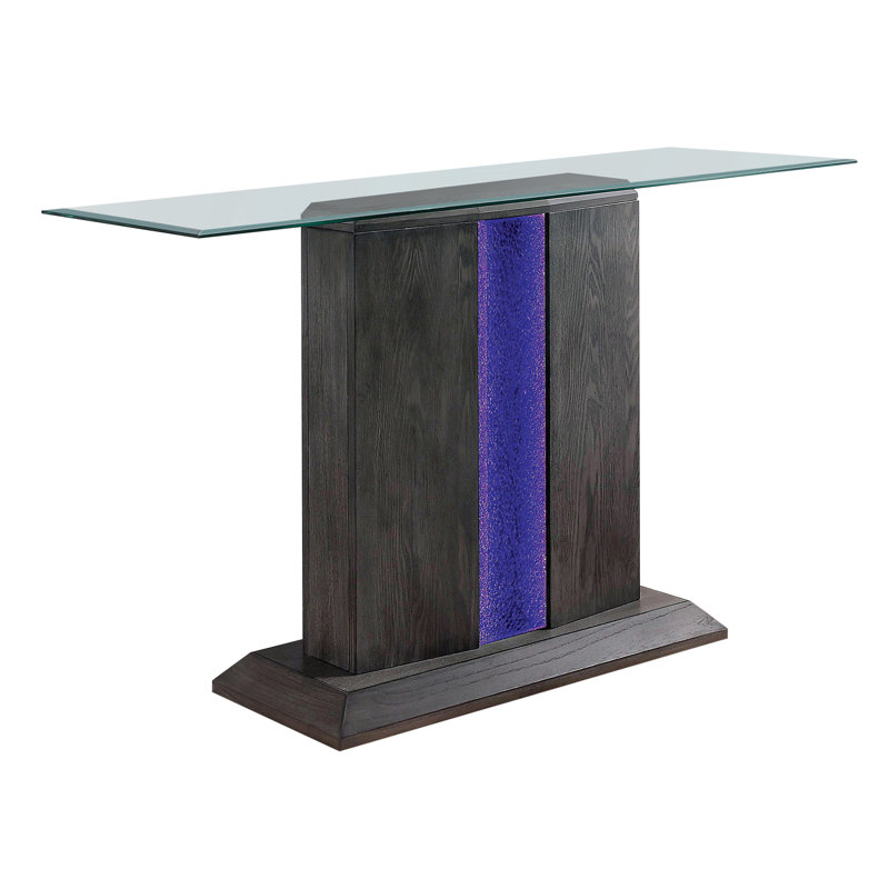 Earnest 50'' Glass Top Console Table