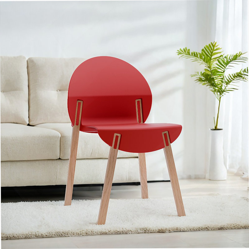 Ensemble de 4 chaises Crimson, Chêne rouge