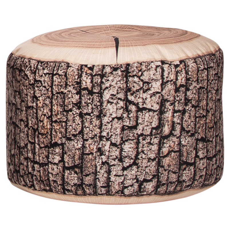 Ira Velvet Pouf, 11" H x 19" W x 19" D