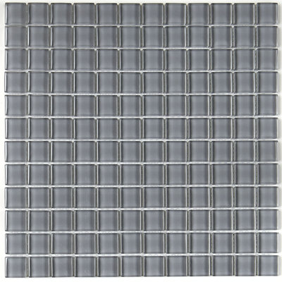 Geneva 1" x 1" Glass Grid Mosaic Wall Tile