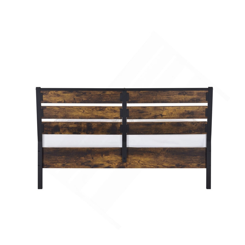 Juvanth Rustic Oak Finish E. King Bed