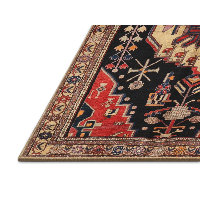 Tapis brun Southwestern, Rectangle 5 pi x 7 pi
