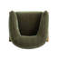 Fauteuil d'appoint en chenille recyclé Piedmont Olive-115250809
