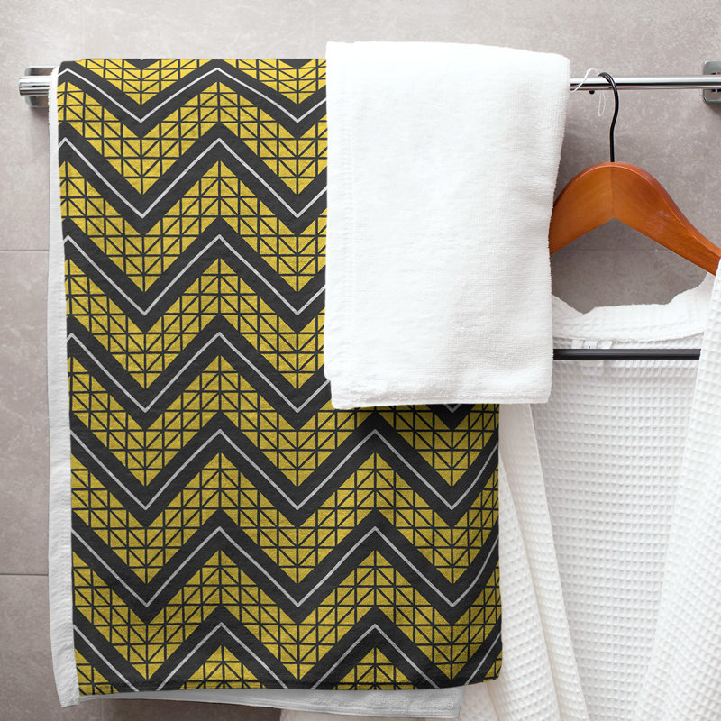 Stephenie Bath Towel, Golden/Black