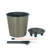 10.2" Self-Watering Wicker Decor Planter For Indoor And Outdoor - Round-1011512398