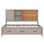 Lit de jour simple avec tablettes de rangement-1323511522
