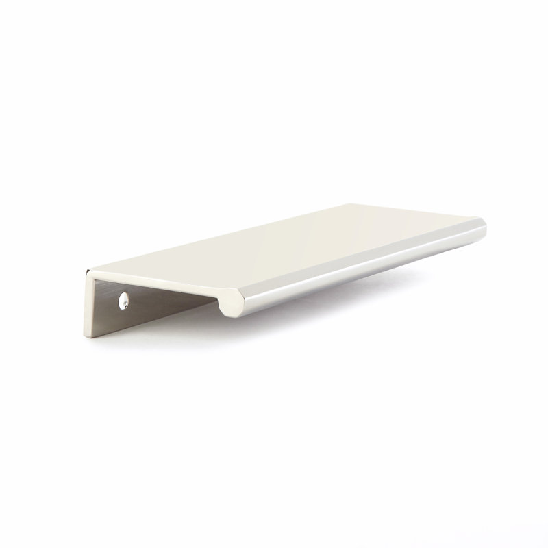 Baker 5" Center to Center Finger Pull, Polished Nickel, 5"